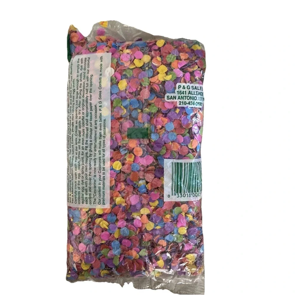 Confetti Multicolor‎ Pastel 3 oz All-Occasion Cascarones Easter Baskets Vintage
